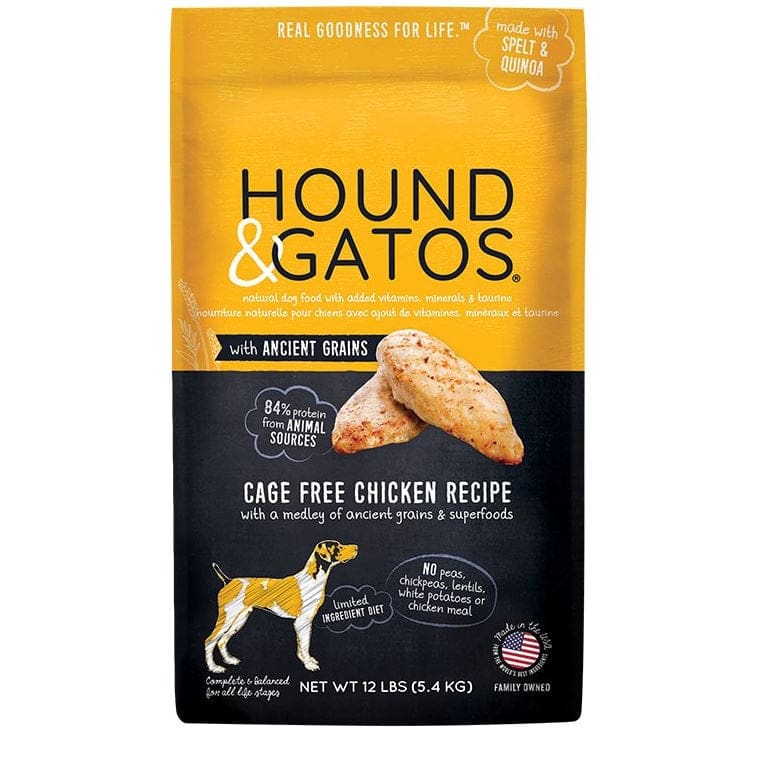 Hound and Gatos Dog Grain Free Ancient Grains Chicken 4Lb - Pet Supplies - Hound and Gatos