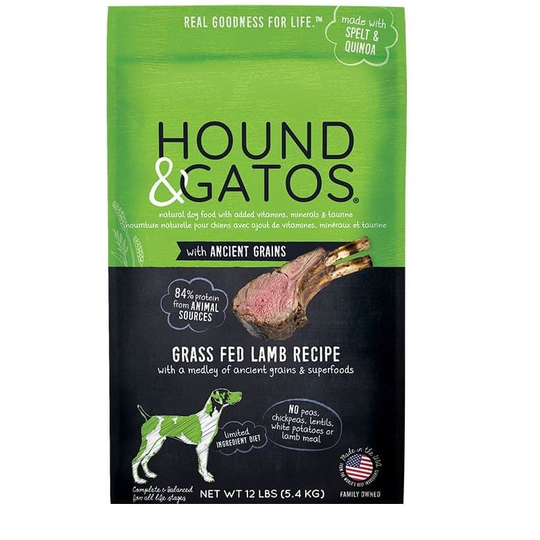 Hound and Gatos Dog Grain Free Ancient Grains Lamb 4Lb - Pet Supplies - Hound and Gatos