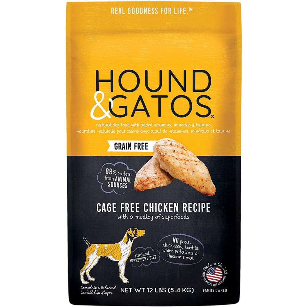 Hound and Gatos Dog Grain Free Chicken 12Lb - Pet Supplies - Hound and Gatos