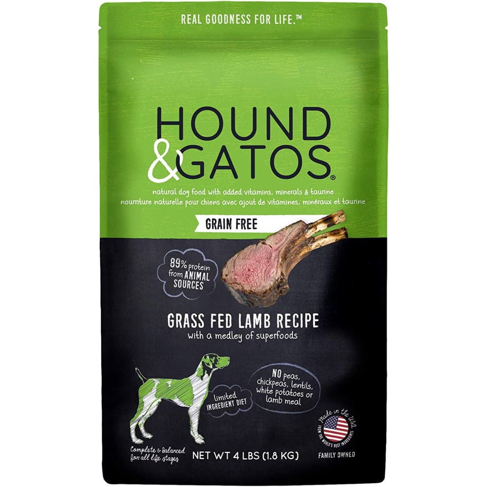 Hound and Gatos Dog Grain Free Lamb 4Lb - Pet Supplies - Hound and Gatos