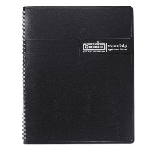 House of Doolittle 14-month Recycled Ruled Monthly Planner 8.75 X 6.78 Black Cover 14-month (dec To Jan): 2022 To 2024 - School Supplies -