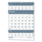 House of Doolittle Bar Harbor Recycled Wirebound 3-months-per-page Wall Calendar 15.5 X 22 White/blue/gray Sheets