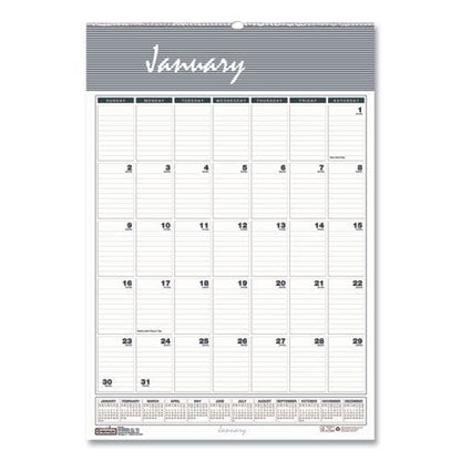 House of Doolittle Bar Harbor Recycled Wirebound Monthly Wall Calendar 15.5 X 22 White/blue/gray Sheets 12-month (jan-dec): 2023 - School