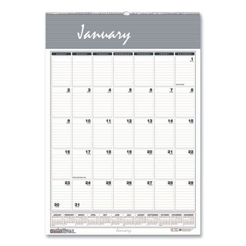 House of Doolittle Bar Harbor Recycled Wirebound Monthly Wall Calendar 22 X 31.25 White/blue/gray Sheets 12-month (jan-dec): 2023 - School