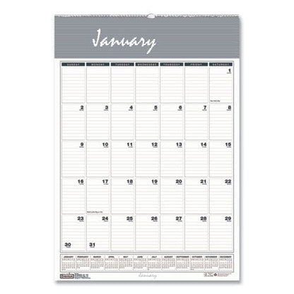 House of Doolittle Bar Harbor Recycled Wirebound Monthly Wall Calendar 22 X 31.25 White/blue/gray Sheets 12-month (jan-dec): 2023 - School
