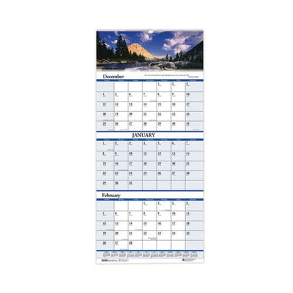 House of Doolittle Earthscapes Recycled 3-month Vertical Wall Calendar Scenic Photography 8 X 17 White Sheets 14-month (dec-jan): 2022-2024