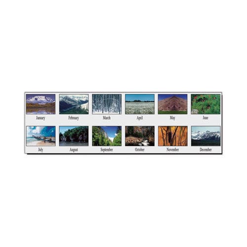 House of Doolittle Earthscapes Recycled Desk Tent Monthly Calendar Scenic Photography 8.5 X 4.5 White/multicolor Sheets 2023 - Office -