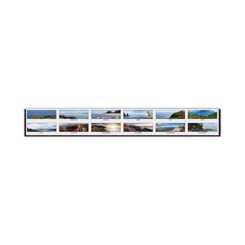 House of Doolittle Earthscapes Recycled Monthly Desk Pad Calendar Coastlines Photos 22 X 17 Black Binding/corners,12-month (jan-dec): 2023 -