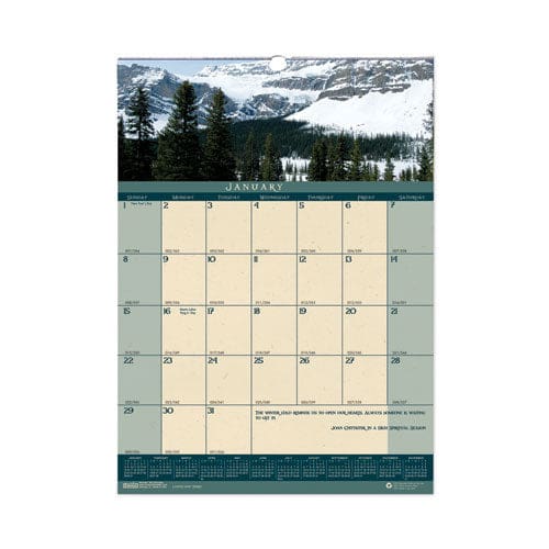 House of Doolittle Earthscapes Recycled Monthly Wall Calendar Color Landscape Photography 12 X 16.5 White Sheets 12-month (jan-dec): 2023 -