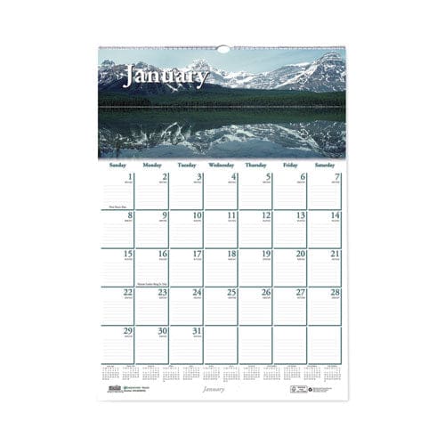 House of Doolittle Earthscapes Recycled Monthly Wall Calendar Scenic Beauty Photography 12 X 16.5 White Sheets 12-month (jan-dec): 2023 -