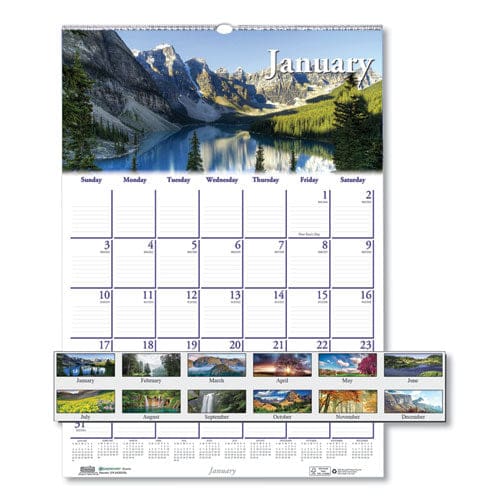 House of Doolittle Earthscapes Recycled Monthly Wall Calendar Scenic Beauty Photography 12 X 16.5 White Sheets 12-month (jan-dec): 2023 -