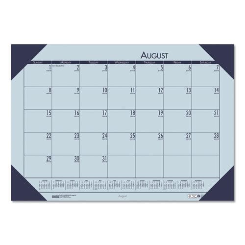 House of Doolittle Ecotones Recycled Academic Desk Pad Calendar 18.5 X 13 Orchid Sheets Cordovan Corners 12-month (aug-july): 2022-2023 -