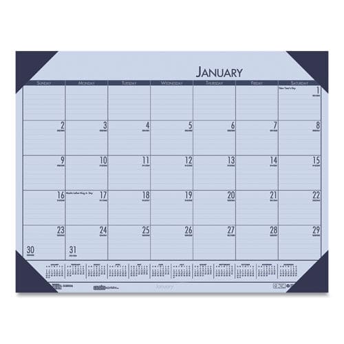 House of Doolittle Ecotones Recycled Monthly Desk Pad Calendar 22 X 17 Sunset Orchid Sheets Cordovan Corners 12-month (jan To Dec): 2023 -