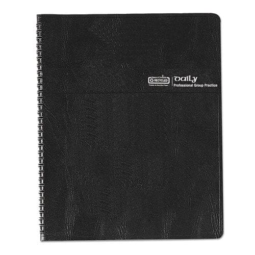 House of Doolittle Eight-person Group Practice Daily Appointment Book 11 X 8.5 Black Cover 12-month (jan To Dec): 2023 - School Supplies -