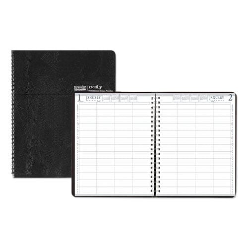 House of Doolittle Executive Series Four-person Group Practice Daily Appointment Book 11 X 8.5 Black Hard Cover 12-month (jan To Dec): 2023