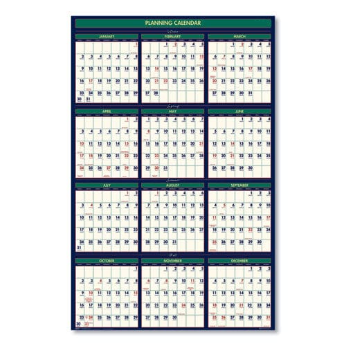 House of Doolittle Four Seasons Business/academic Recycled Wall Calendar 24 X 37 12-month (july-june): 2022-2023 12-month (jan To Dec): 2023