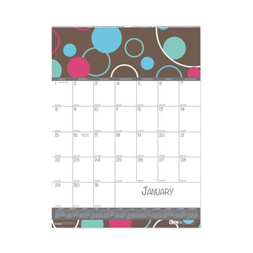 House of Doolittle Recycled Bubbleluxe Wall Calendar Bubbleluxe Artwork 12 X 16.5 White/multicolor Sheets 12-month (jan To Dec): 2023 -