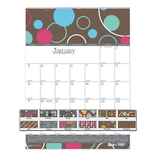 House of Doolittle Recycled Bubbleluxe Wall Calendar Bubbleluxe Artwork 12 X 12 White/multicolor Sheets 12-month (jan To Dec): 2023 - School