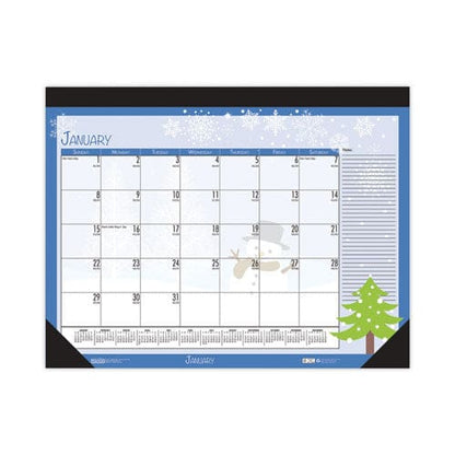 House of Doolittle Recycled Desk Pad Calendar Earthscapes Seasonal Artwork 18.5 X 13 Black Binding/corners,12-month (jan To Dec): 2023 -