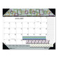 House of Doolittle Recycled Desk Pad Calendar Geometric Artwork 22 X 17 White Sheets Black Binding/corners,12-month (jan To Dec): 2023 -