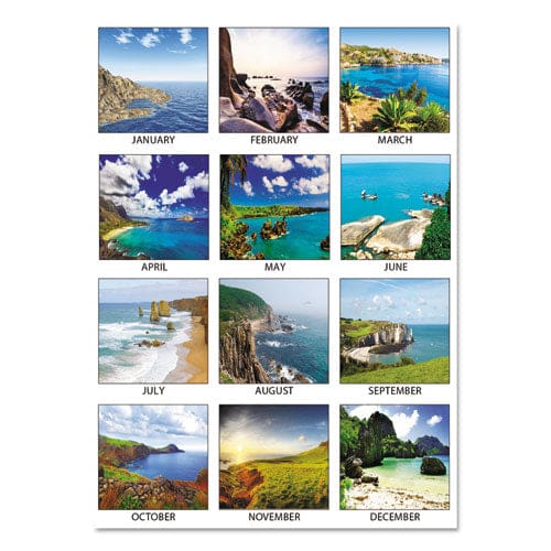 House of Doolittle Recycled Earthscapes Desk Pad Calendar Seascapes Photography 18.5 X 13 Black Binding/corners,12-month (jan To Dec): 2023