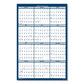 House of Doolittle Recycled Poster Style Reversible/erasable Yearly Wall Calendar 66 X 33 White/blue/gray Sheets 12-month (jan To Dec): 2023