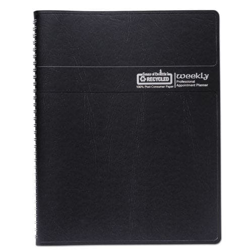 House of Doolittle Recycled Professional Weekly Planner 15-minute Appts 11 X 8.5 Black Wirebound Soft Cover 12-month (jan To Dec): 2023 -