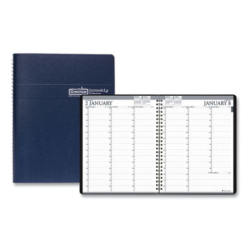 House of Doolittle Recycled Professional Weekly Planner 15-minute Appts 11 X 8.5 Blue Wirebound Soft Cover 12-month (jan To Dec): 2023 -
