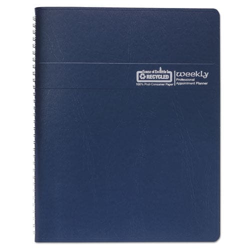 House of Doolittle Recycled Professional Weekly Planner 15-minute Appts 11 X 8.5 Blue Wirebound Soft Cover 12-month (jan To Dec): 2023 -
