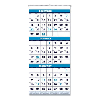 House of Doolittle Recycled Three-month Format Wall Calendar Vertical Orientation 12.25 X 26 White Sheets 14-month (dec-jan): 2022-2024 -