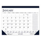 House of Doolittle Recycled Two-color Monthly Desk Pad Calendar With Notes Section 18.5 X 13 Blue Binding/corners 12-month (jan-dec): 2023 -