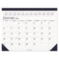 House of Doolittle Recycled Two-color Perforated Monthly Desk Pad Calendar 18.5 X 13 Blue Binding/corners 12-month (jan-dec): 2023 - School