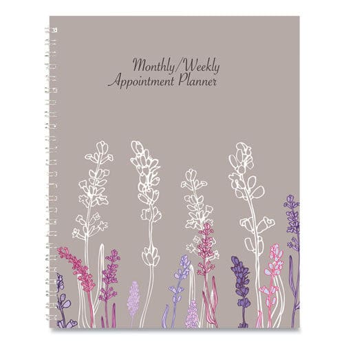 House of Doolittle Recycled Wild Flower Weekly/monthly Planner Wild Flowers Artwork 9 X 7 Gray/white/purple Cover 12-month (jan-dec): 2023 -