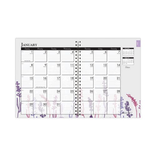 House of Doolittle Recycled Wildflower Weekly/monthly Planner Wild Flower Artwork 11 X 8.5 Gray/white/purple Cover 12-month (jan-dec): 2023