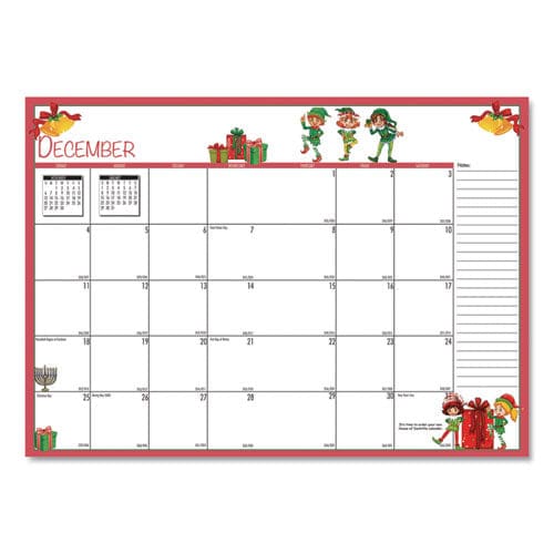 House of Doolittle Seasonal Monthly Planner Seasonal Artwork 10 X 7 Light Blue Cover 12-month (jan To Dec): 2023 - School Supplies - House