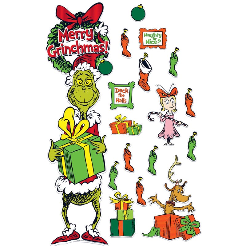 How The Grinch Stole Christmas Door Decor Kit (Pack of 6) - Holiday/Seasonal - Eureka