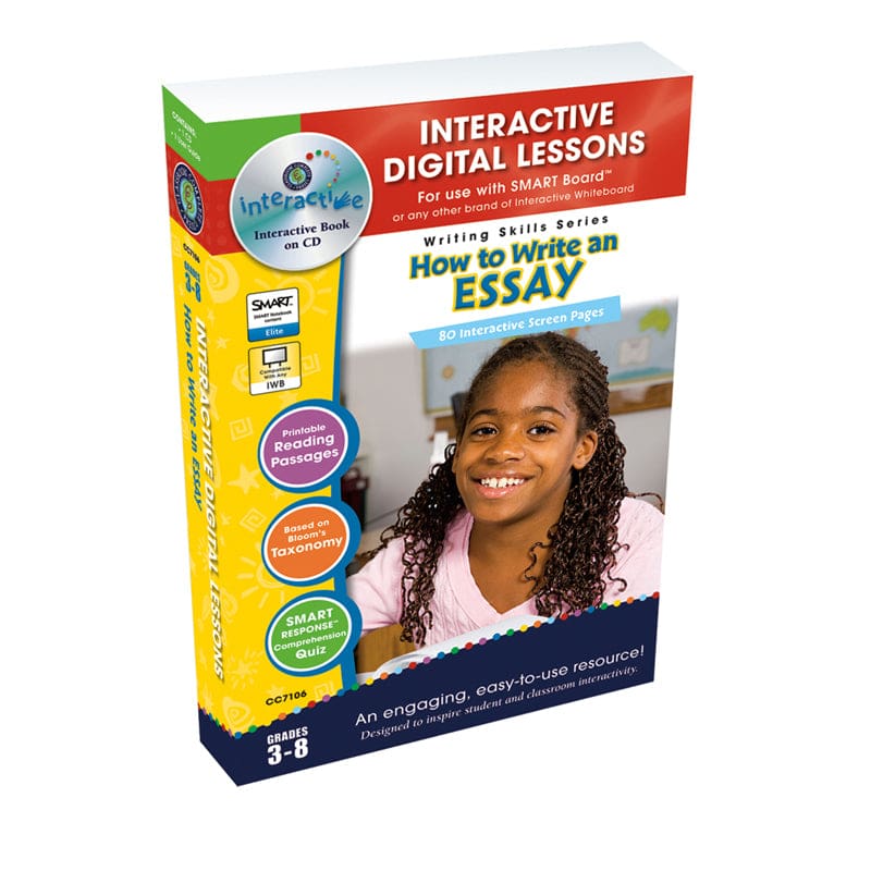 How To Write An Essay Interactive Whiteboard Lessons - Language Arts - Classroom Complete Press