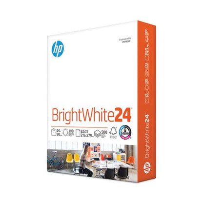 HP Papers Brightwhite24 Paper 100 Bright 24 Lb Bond Weight 8.5 X 11 Bright White 500/ream - School Supplies - HP Papers