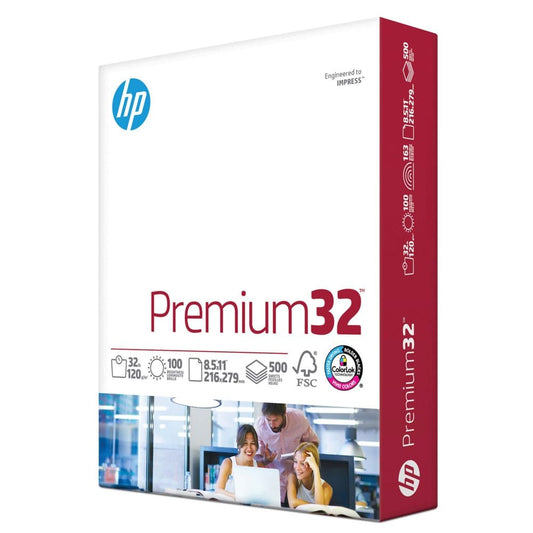 HP Premium Choice LaserJet Paper 32lb 98 Bright 8 1/2x11 White 500 Sheets/Ream - Copy Paper - HP