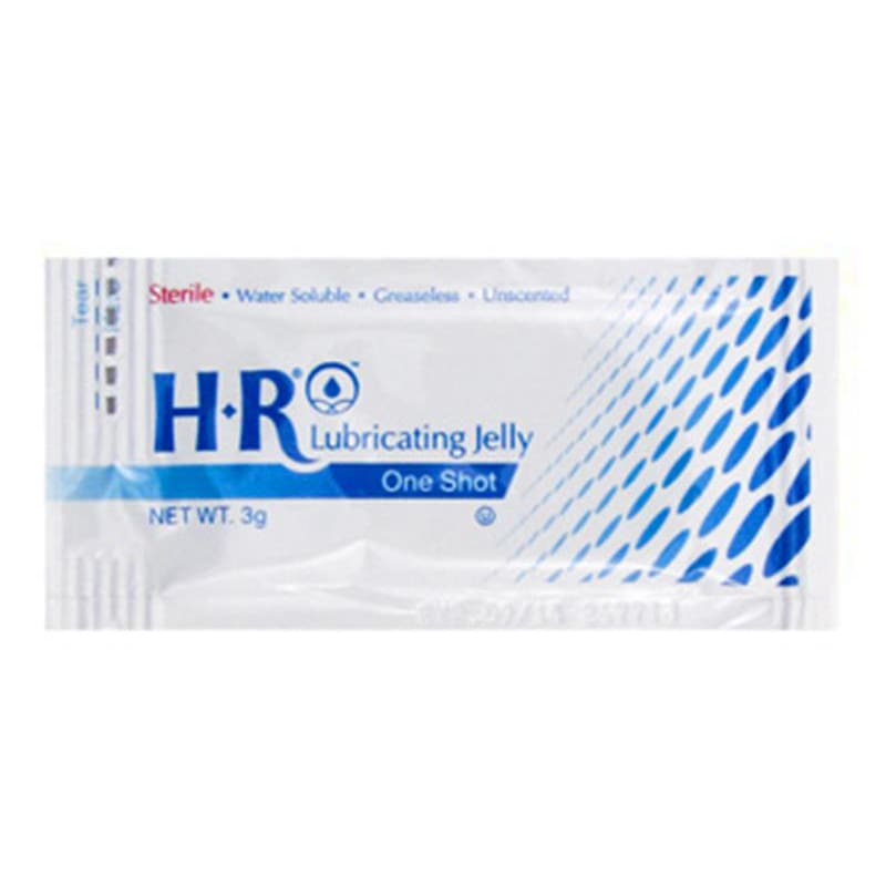 HR Pharmaceuticals Hr Lubricating Jelly 3Gr Pkt. Box of 144 - Nursing Supplies >> Lubricating Jelly - HR Pharmaceuticals