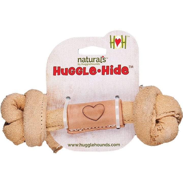 Hugglehounds Dog Natural Leather Knot Bone Small - Pet Supplies - Hugglehounds