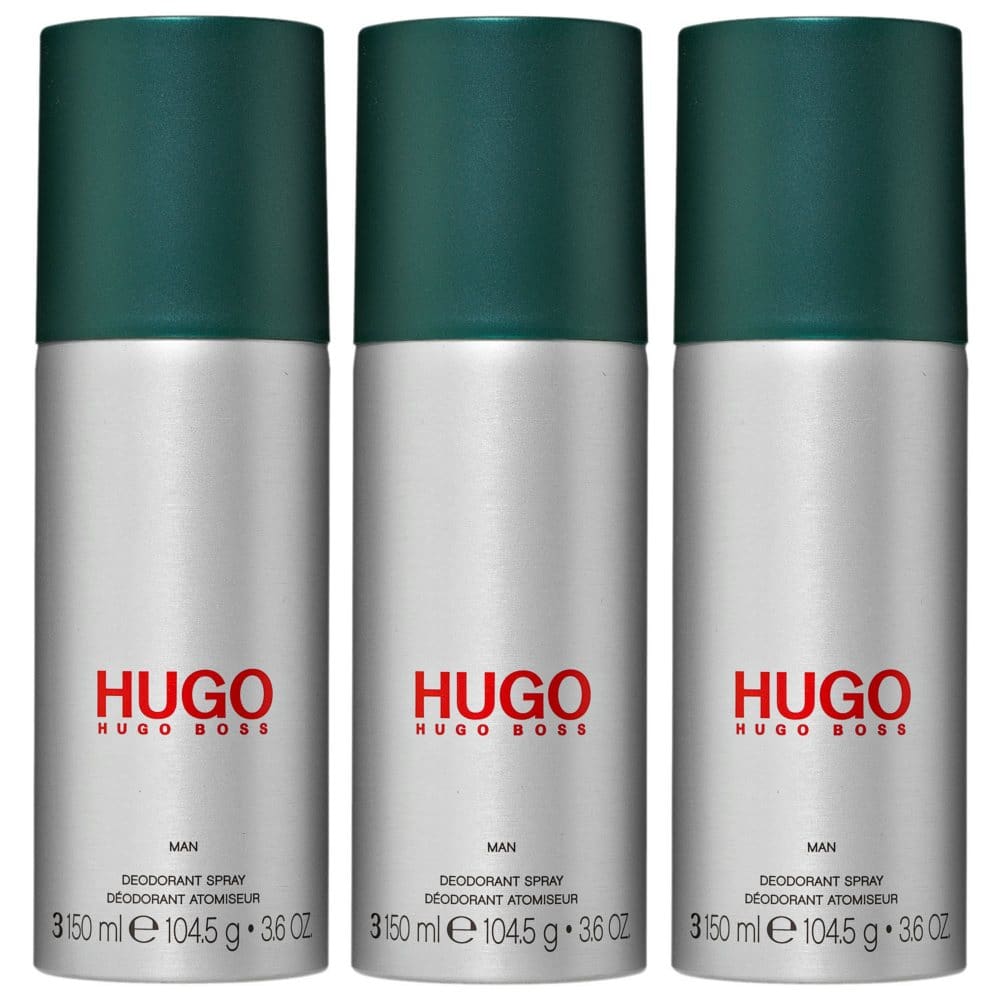 Hugo by Hugo Boss for Men 3 pack Deodorant Body Spray (3.6 oz. 3 pk.) - Men’s Cologne - Hugo