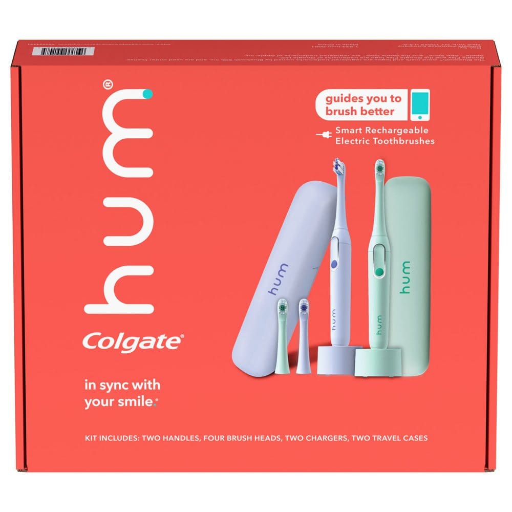 hum by Colgate Electric Toothbrush with Travel Case (2 pk.) - Oral Care - hum