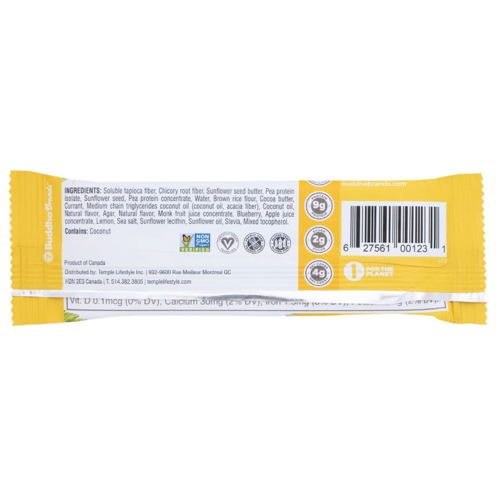 HUNGRY BUDDHA: Bar Keto Lemon Blueberry 1.4 oz - Grocery > Snacks - HUNGRY BUDDHA