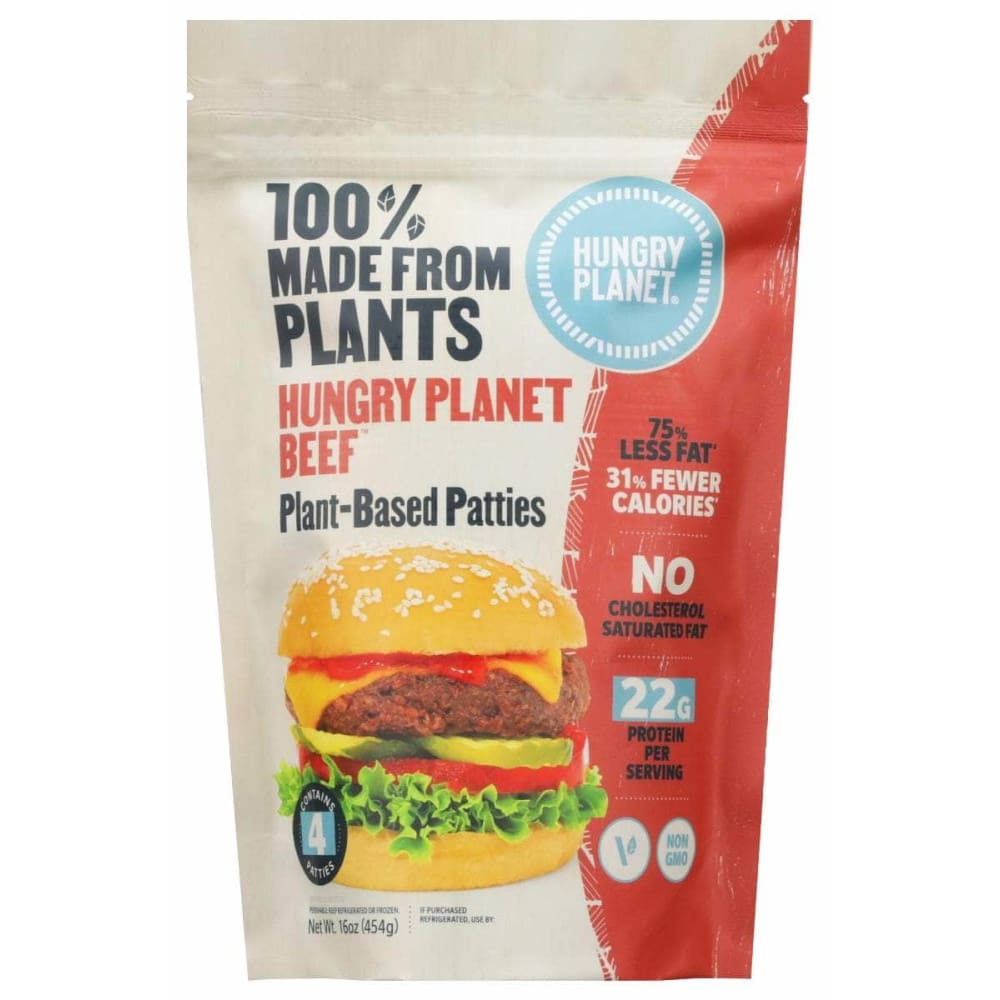 Hungry Planet Inc Grocery > Frozen HUNGRY PLANET INC: Beef Burger Patty Plt Bse, 16 oz