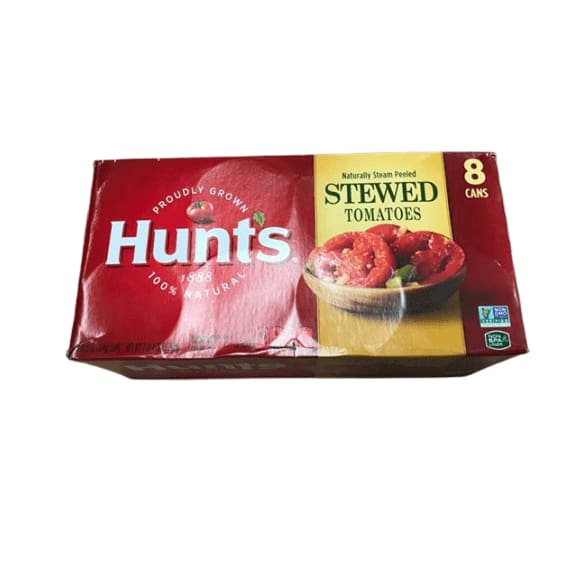 Hunt's Stewed Tomatoes Naturally Steam Peeled 14.5 oz, 8 Pack - ShelHealth.Com