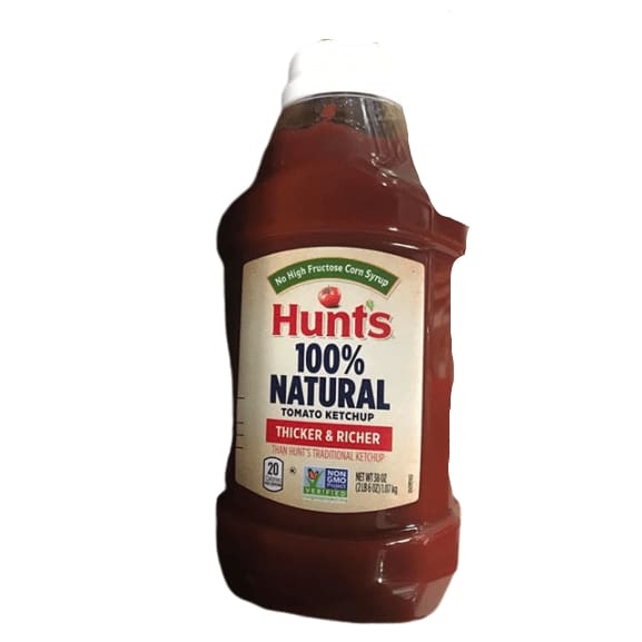 Hunt's Tomato Ketchup 100% Natural No High Fructose Corn Syrup 38 oz - ShelHealth.Com