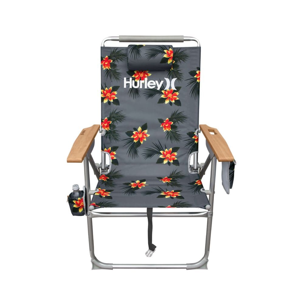 Hurley Hi-Boy Wood Arm Beach Chair Moana Storm - Beach Chairs & Accessories - Hurley