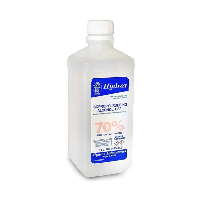 Hydrox Alcohol Isopropyl 70% 16Oz (Pack of 5) - Item Detail - Hydrox