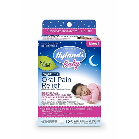 HYLANDS Hyland Oral Pain Relief Baby Night Time, 125 Tablets